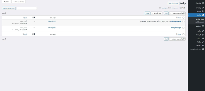 آموزش مدیریت وردپرس در زمینهی ویراستاری و بهروزرسانی برگهها