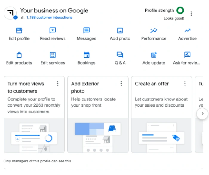 Google business profile