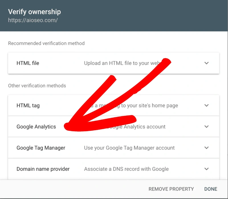 استفاده از حساب Google Analytics